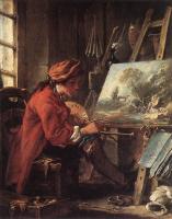 Boucher, Francois - Painter in his Studio